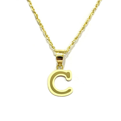 18K Pure Gold Letters Necklaces | Necklace | 18K Gold Jewelry