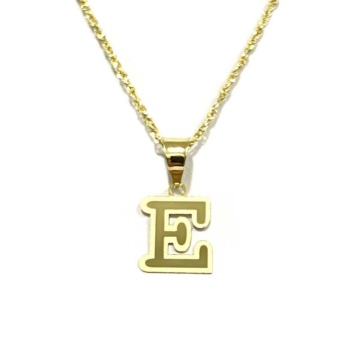 18K Pure Gold Letters Necklaces | Necklace | 18K Gold Jewelry