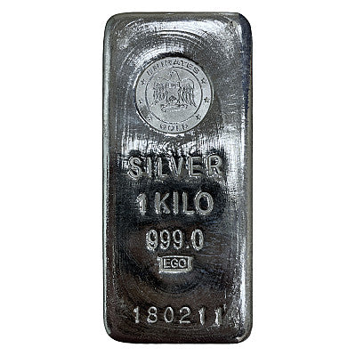 1000 Gram Silver Bar Emirates Gold