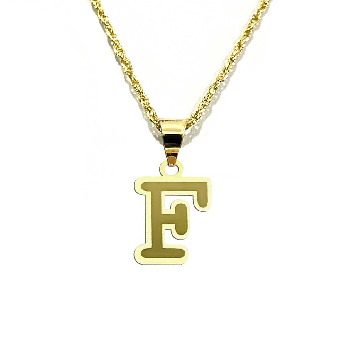 18K Pure Gold Letters Necklaces | Necklace | 18K Gold Jewelry