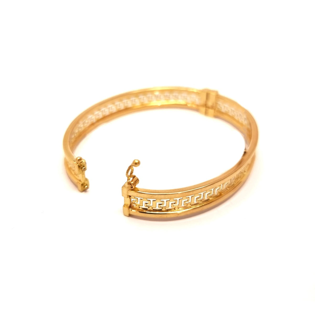 18K Pure Gold Elegant Design Bangle