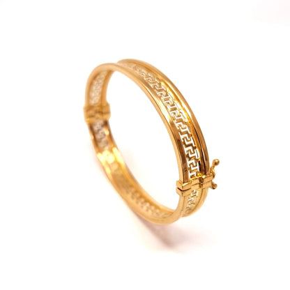 18K Pure Gold Elegant Design Bangle | Bangle | 18K Gold Jewelry