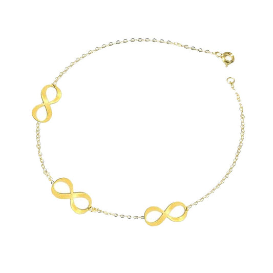 18K Pure Gold Infinity Bracelet | Bracelet | 18K Gold Jewelry