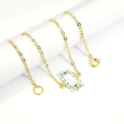 18K Pure Gold Crystal Stone Bracelet | Bracelet | 18K Gold Jewelry