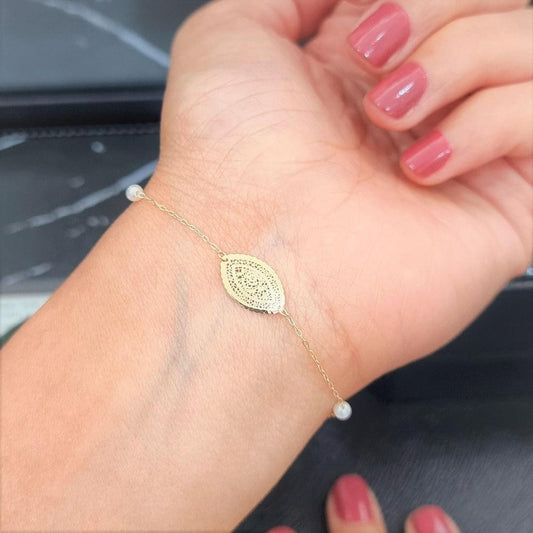 18K Pure Gold Round Design Bracelet | Bracelet | 18K Gold Jewelry