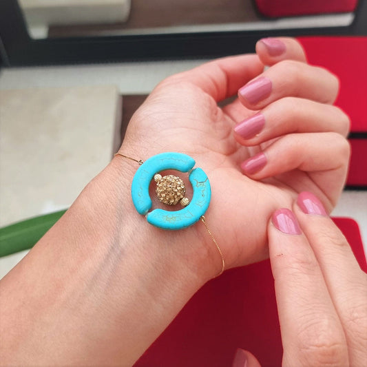 18K Pure Gold Ball Design Bracelet | Bracelet | 18K Gold Jewelry