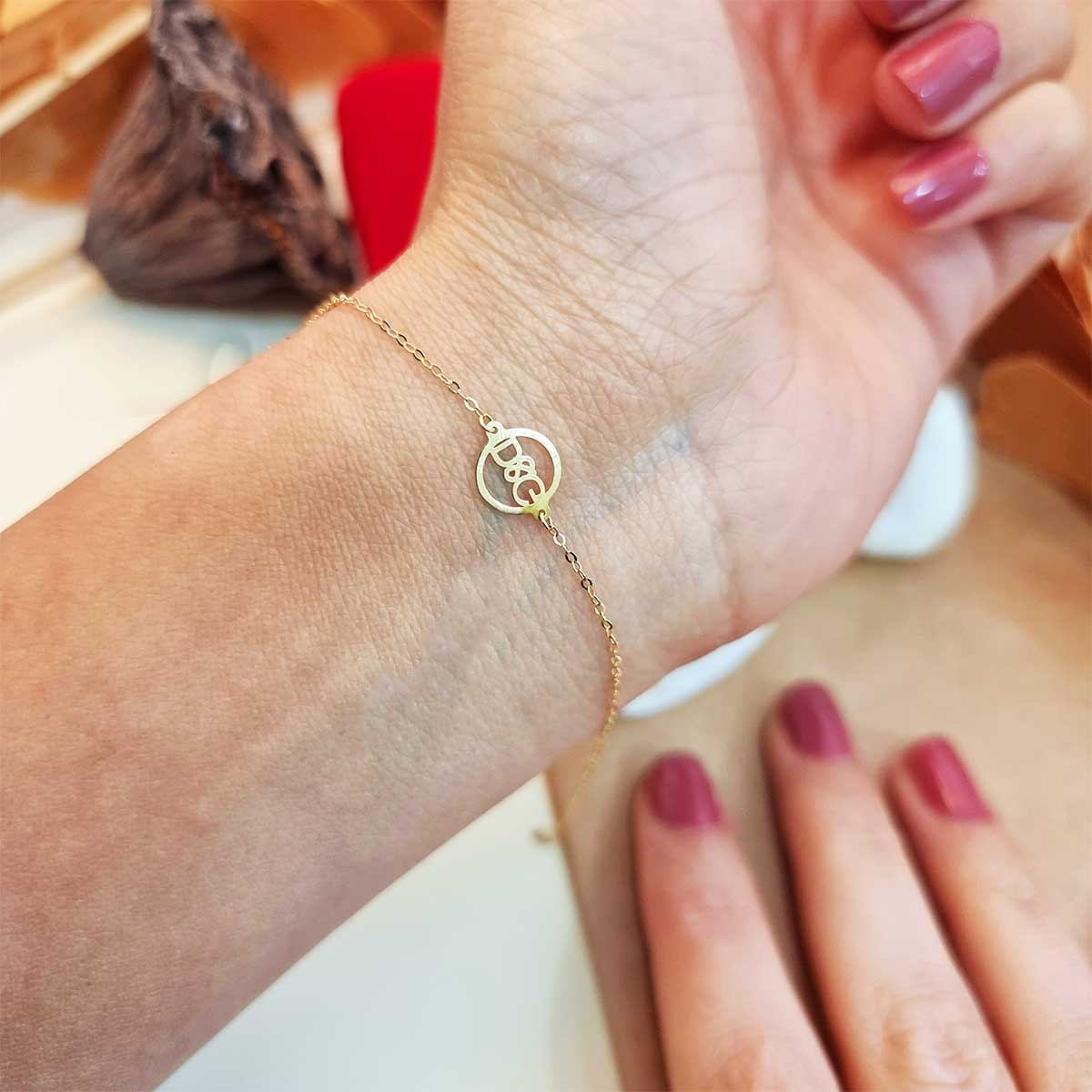 18K Pure Solid D&G Bracelet | Bracelet | 18K Gold Jewelry