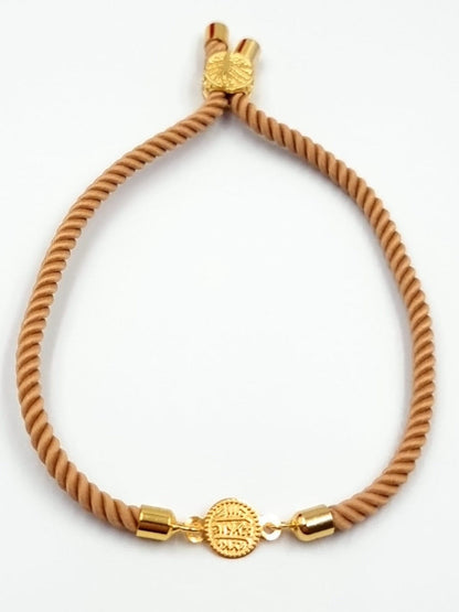 21K Pure Gold Adjustable Coin Bracelet | Bracelet | 18K Gold Jewelry