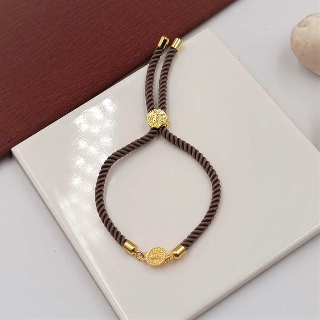 21K Pure Gold Adjustable Coin Bracelet | Bracelet | 18K Gold Jewelry