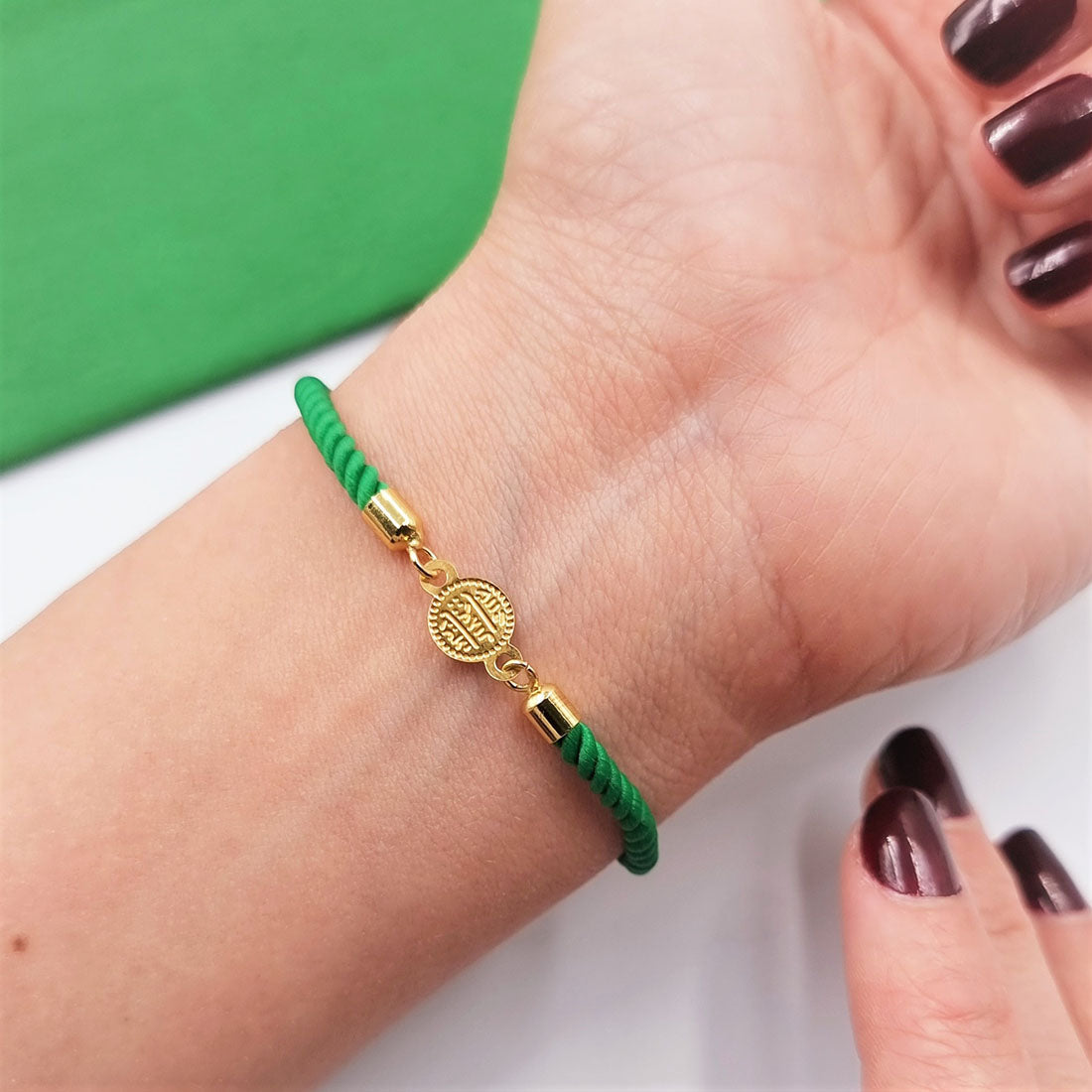 21K Pure Gold Adjustable Coin Bracelet