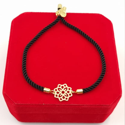 18K Pure Gold Thread Adjustable Bracelet | Bracelet | 18K Gold Jewelry