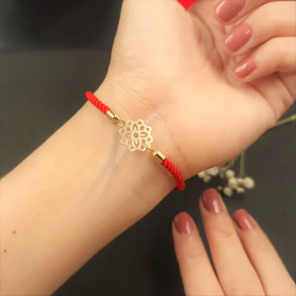 18K Pure Gold Thread Adjustable Bracelet | Bracelet | 18K Gold Jewelry