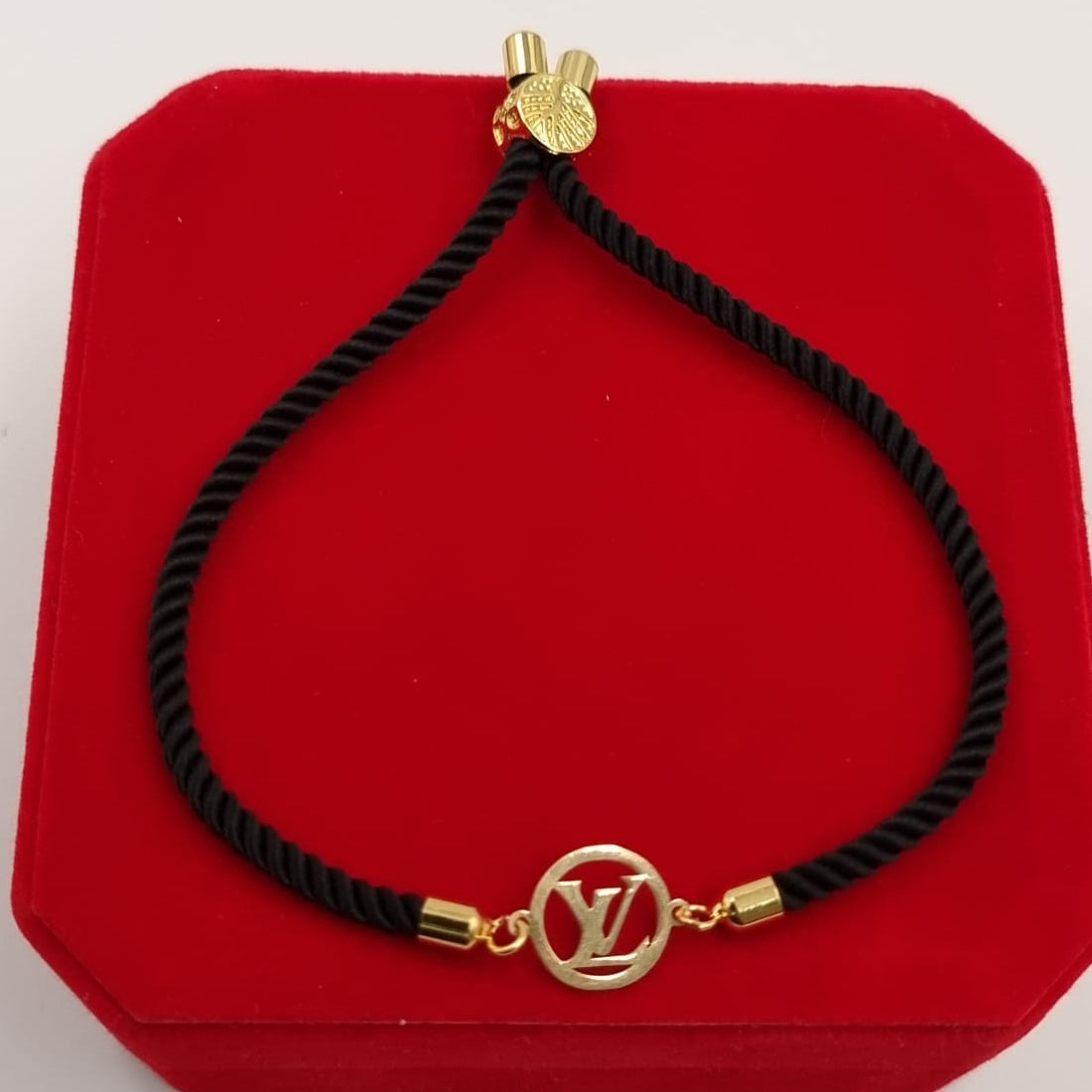 18K Pure Gold Charm Thread Adjustable Bracelet | Bracelet | 18K Gold Jewelry