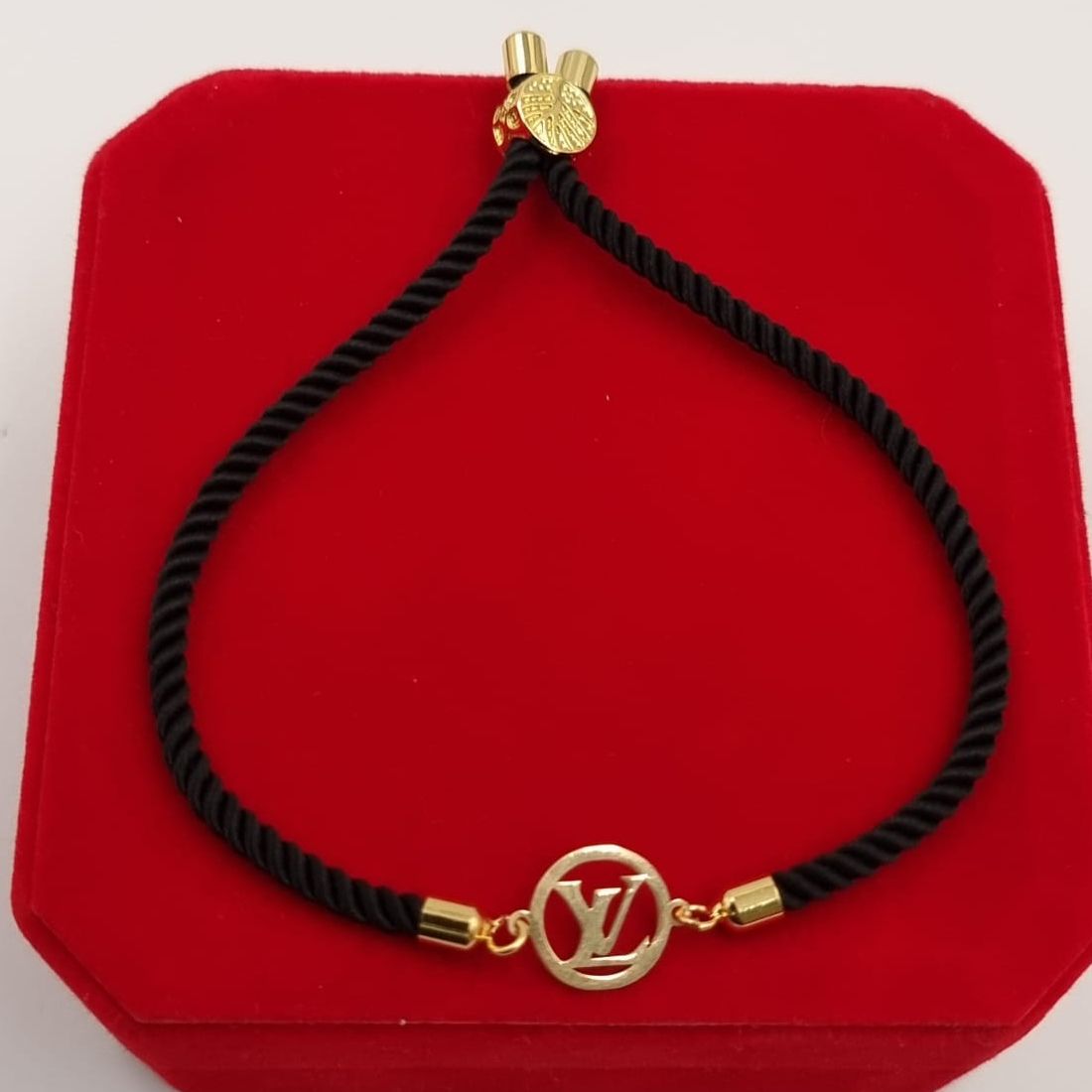 18K Pure Gold Charm Thread Adjustable Bracelet | Bracelet | 18K Gold Jewelry