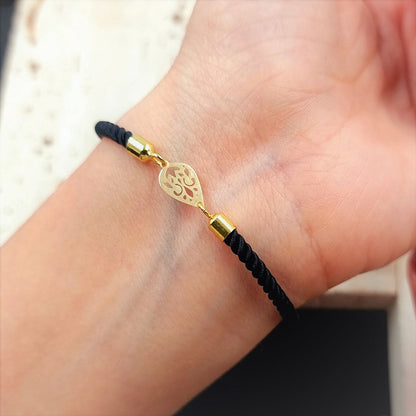 18K Pure Gold Thread Adjustable Bracelet | Bracelet | 18K Gold Jewelry