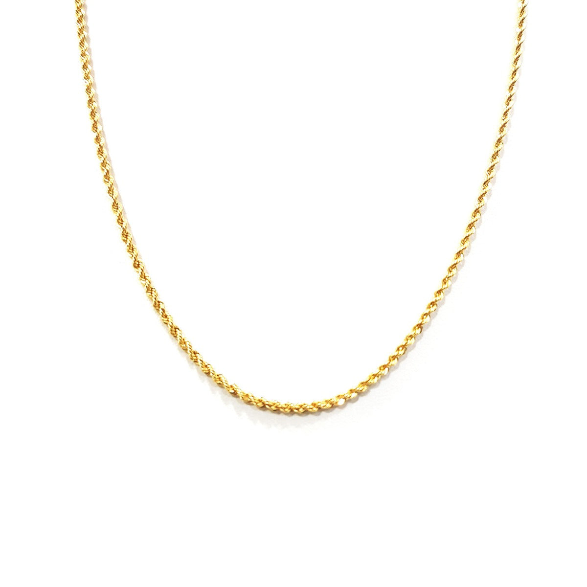 18K Pure Gold 1MM Rope Chain | Chain | 18K Gold Jewelry