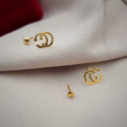 18K Pure Gold Earrings | Earring | 18K Gold Jewelry