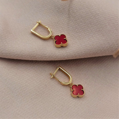 18k Pure Gold Flower Earrings | Earring | 18K Gold Jewelry