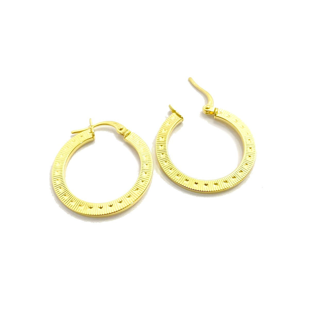 18K Pure Gold Hoop Earrings Design | Earring | 18K Gold Jewelry