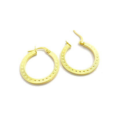 18K Pure Gold Hoop Earrings Design | Earring | 18K Gold Jewelry
