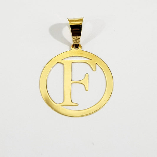 18K Pure Gold Letter F Design Necklace | Necklace | 18K Gold Jewelry