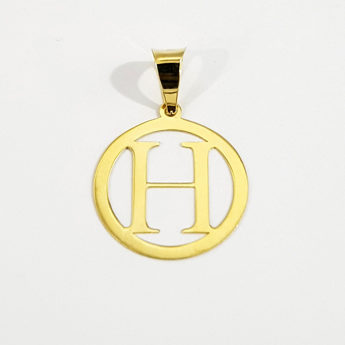 18K Pure Gold Letter H Design Necklace | Necklace | 18K Gold Jewelry