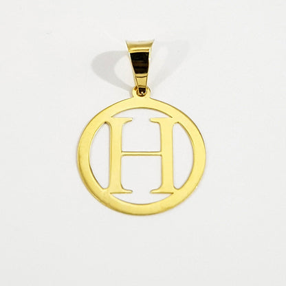 18K Pure Gold Letter H Design Necklace | Necklace | 18K Gold Jewelry