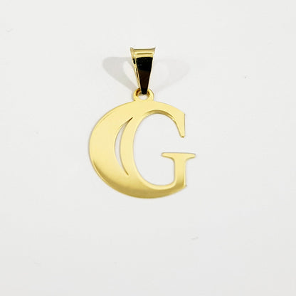 18K Pure Gold Halfmoon Letter G Design Necklace | Necklace | 18K Gold Jewelry