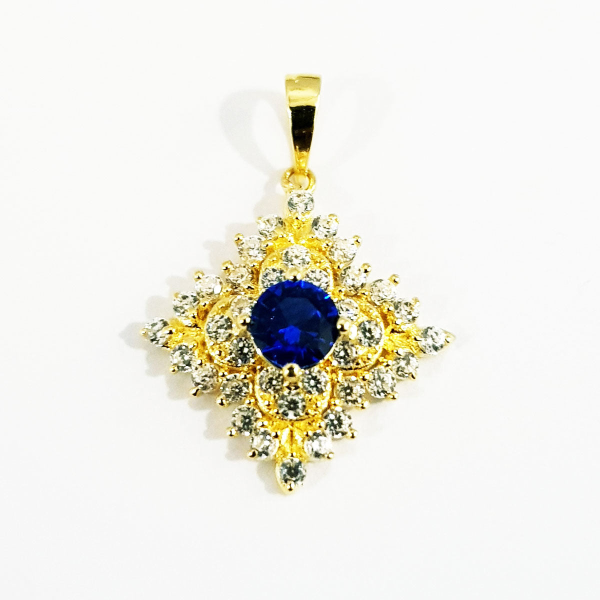 18K Pure Gold Zircon stone Necklace | Necklace | 18K Gold Jewelry