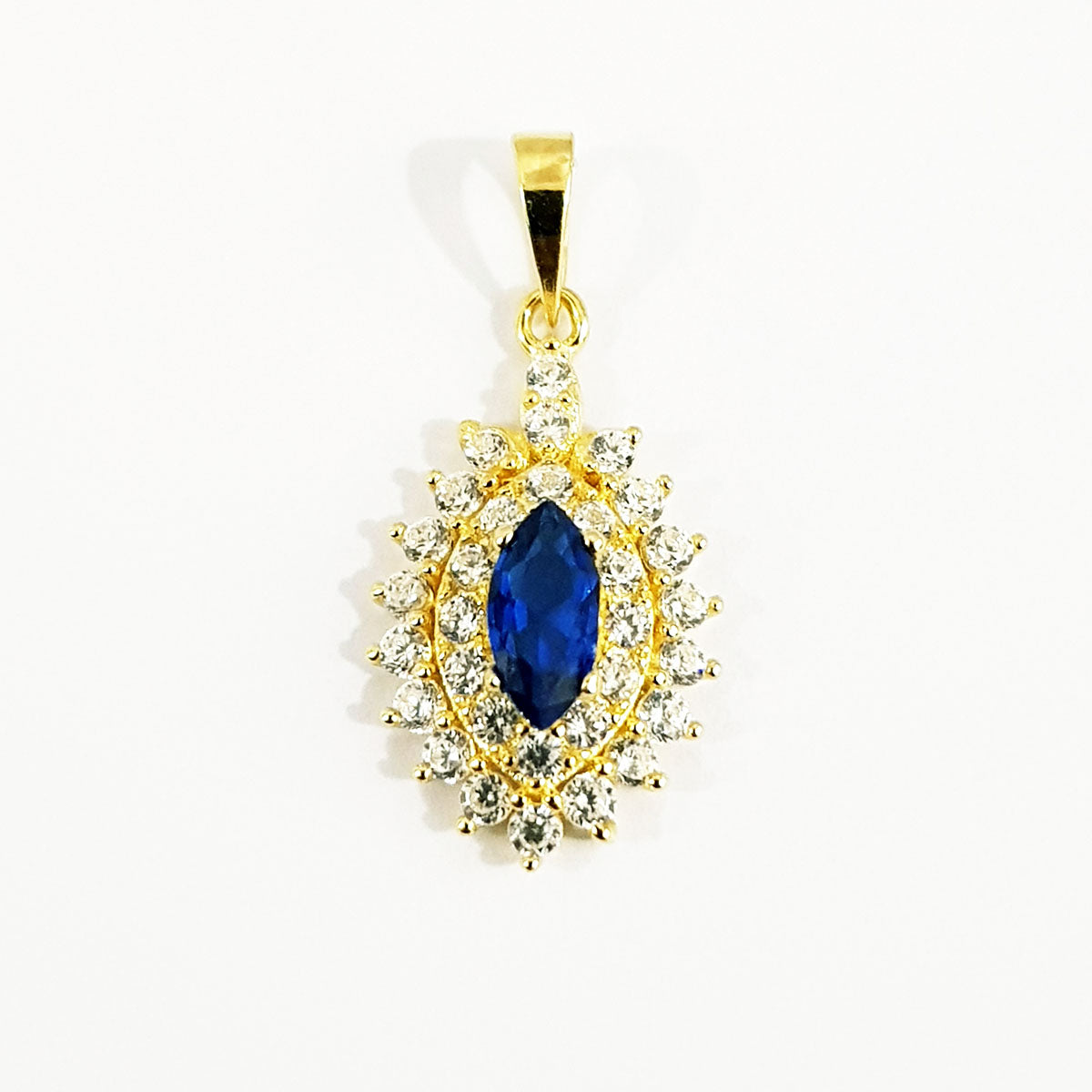 18K Pure Gold Zircon stone Necklace | Necklace | 18K Gold Jewelry