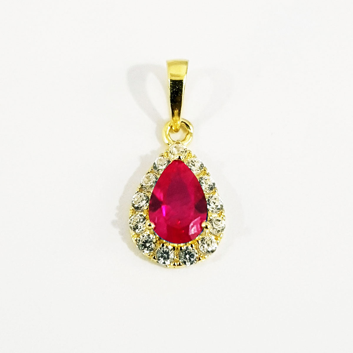 18K Pure Gold Zircon stone Necklace | Necklace | 18K Gold Jewelry
