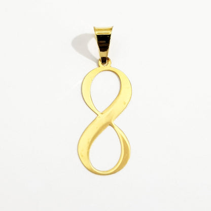 18K Pure Gold Infinity Design Necklace