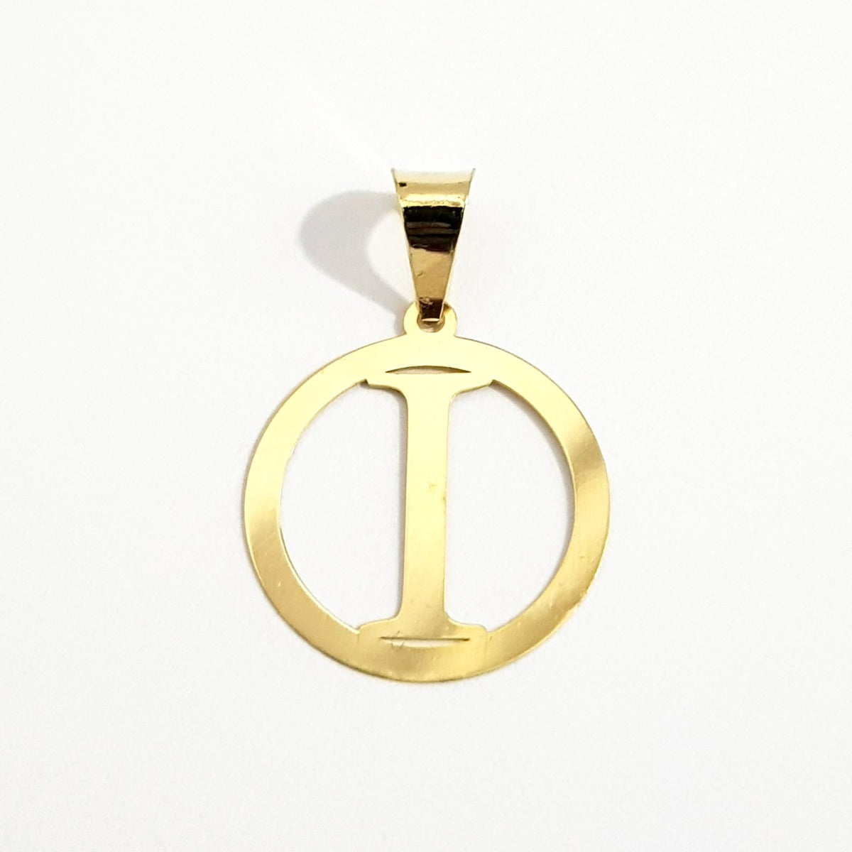 18K Pure Gold Letter I Design Necklace | Necklace | 18K Gold Jewelry