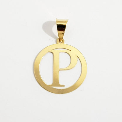 18K Pure Gold Letter P Design Necklace | Necklace | 18K Gold Jewelry