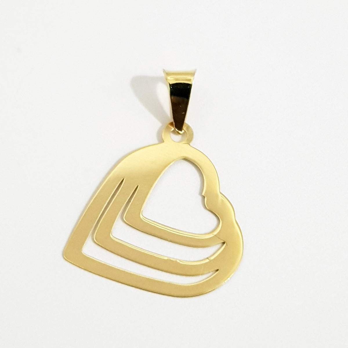 18K Pure Gold Triple Heart Design Necklace | Necklace | 18K Gold Jewelry