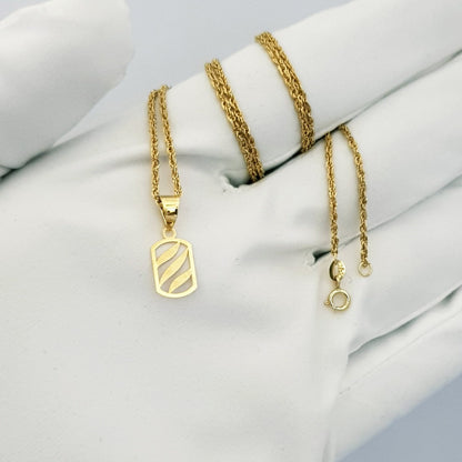 18K Pure Gold Lucky Design Necklace | Necklace | 18K Gold Jewelry