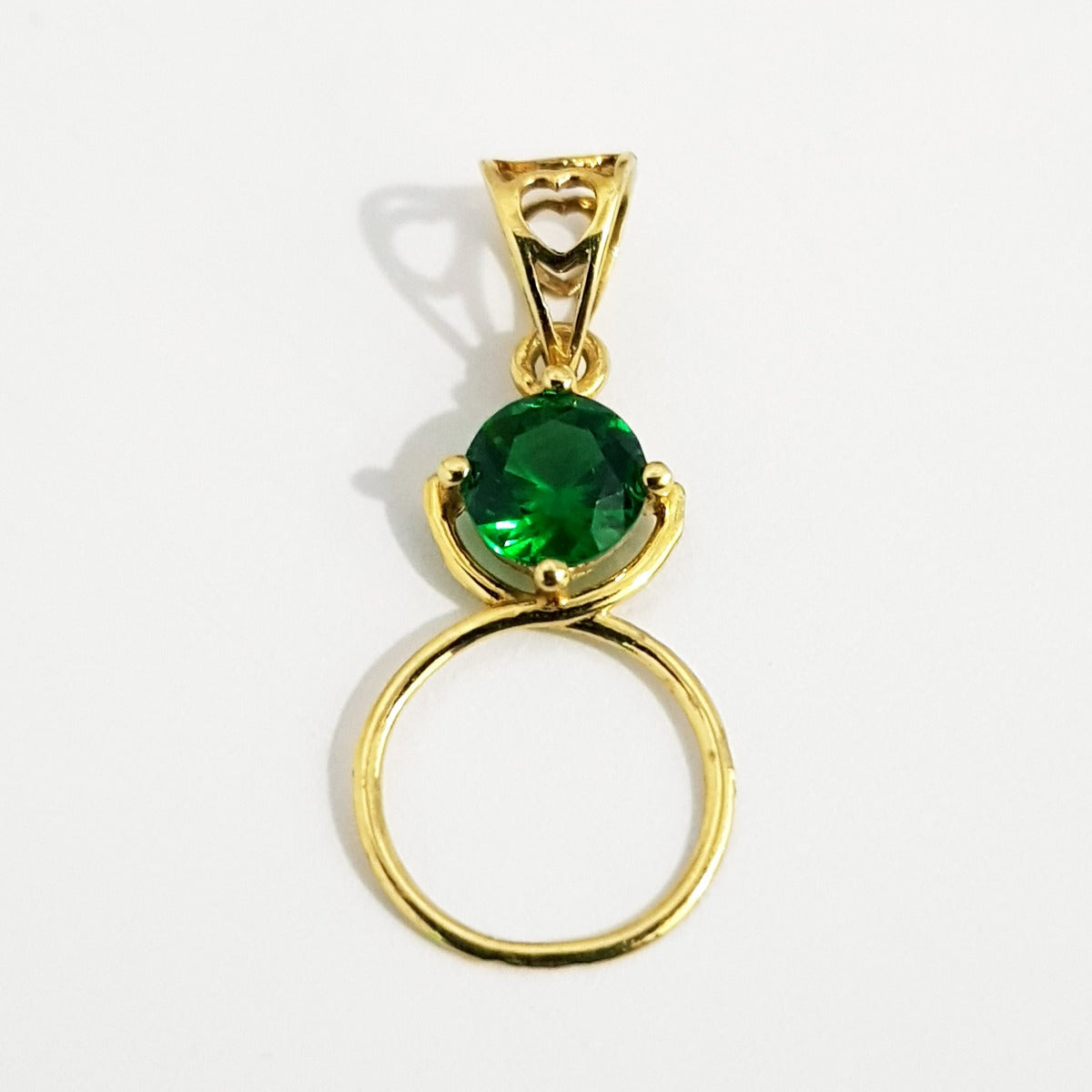 18K Pure Gold Ring Necklace | Necklace | 18K Gold Jewelry