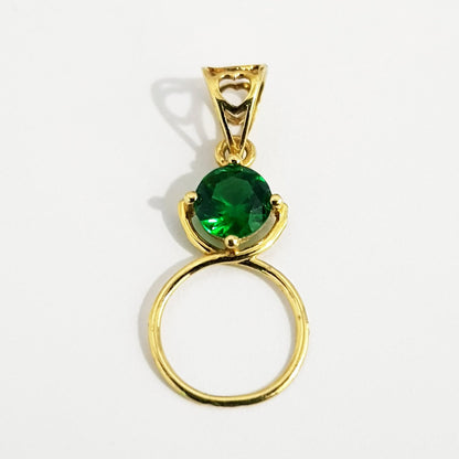 18K Pure Gold Ring Necklace | Necklace | 18K Gold Jewelry