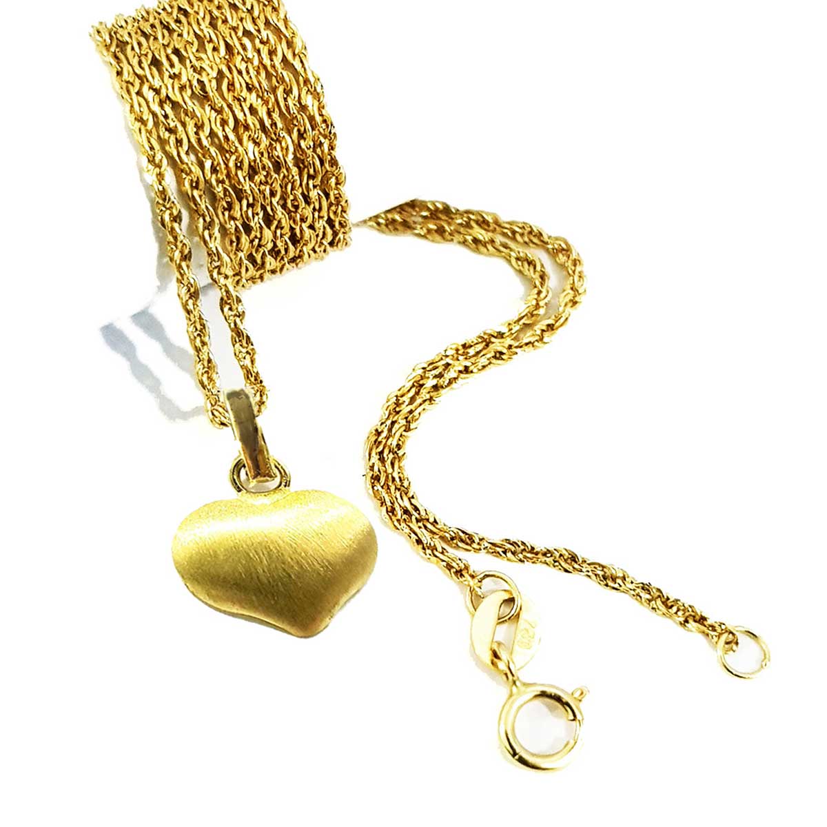 18K Pure Gold Heart Design Necklace | Necklace | 18K Gold Jewelry