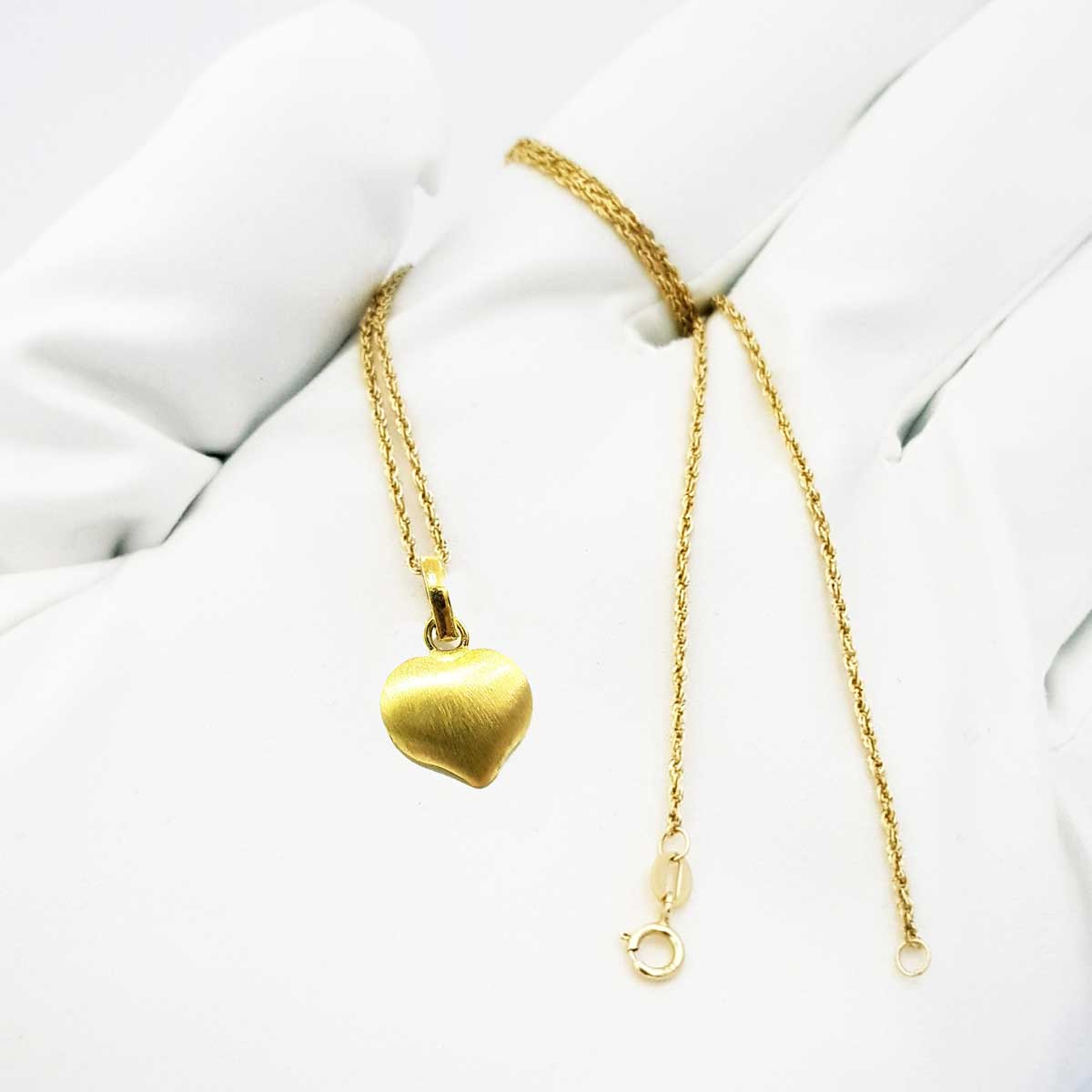 18K Pure Gold Heart Design Necklace | Necklace | 18K Gold Jewelry