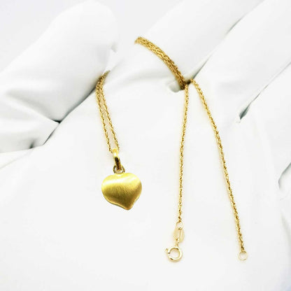 18K Pure Gold Heart Design Necklace | Necklace | 18K Gold Jewelry
