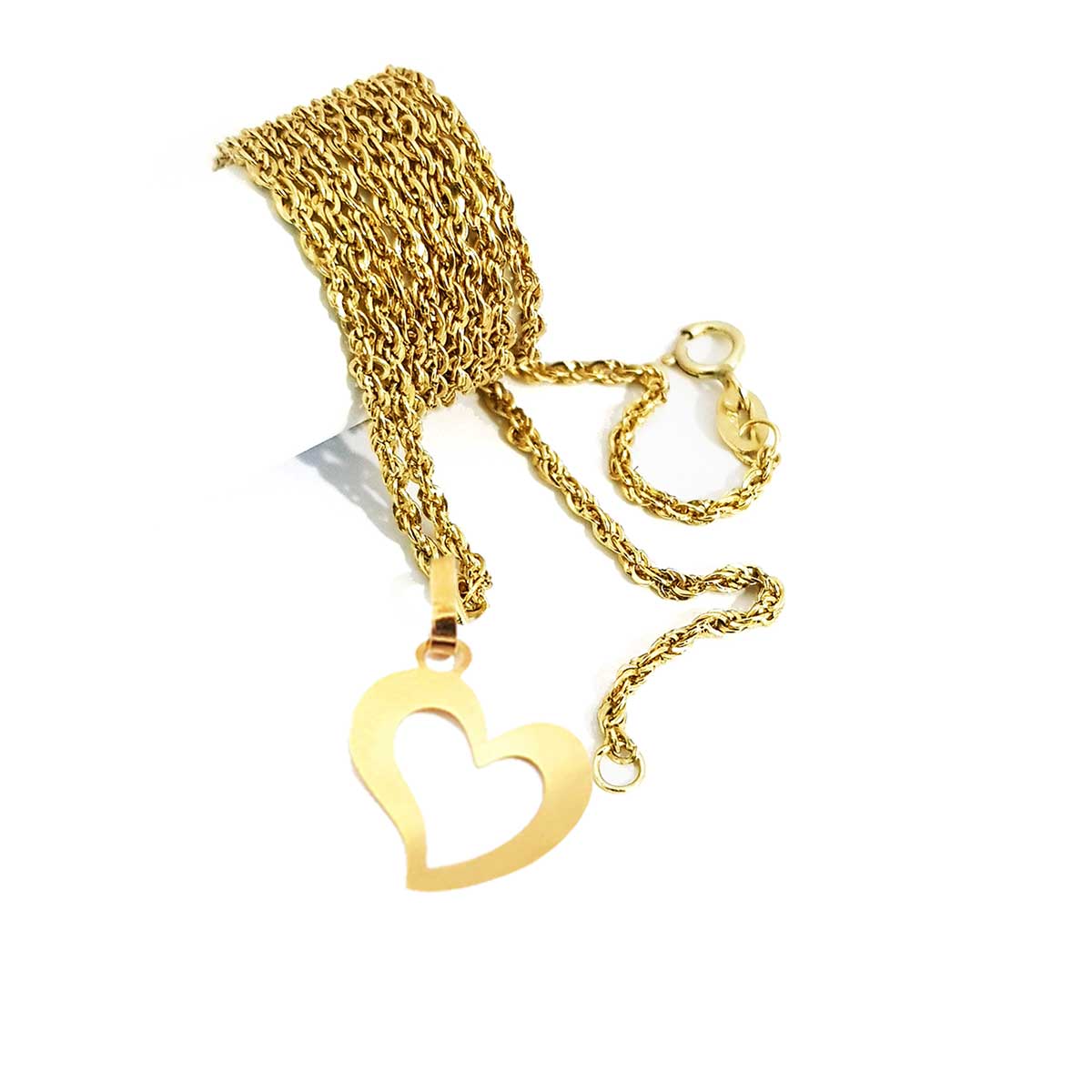 18K Pure Gold Heart Design Necklace | Necklace | 18K Gold Jewelry