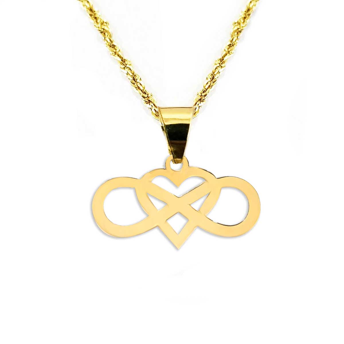 18K Pure Gold Heart Necklace | Necklace | 18K Gold Jewelry