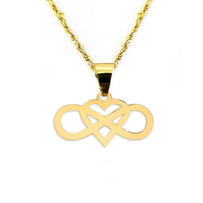 18K Pure Gold Heart Necklace | Necklace | 18K Gold Jewelry