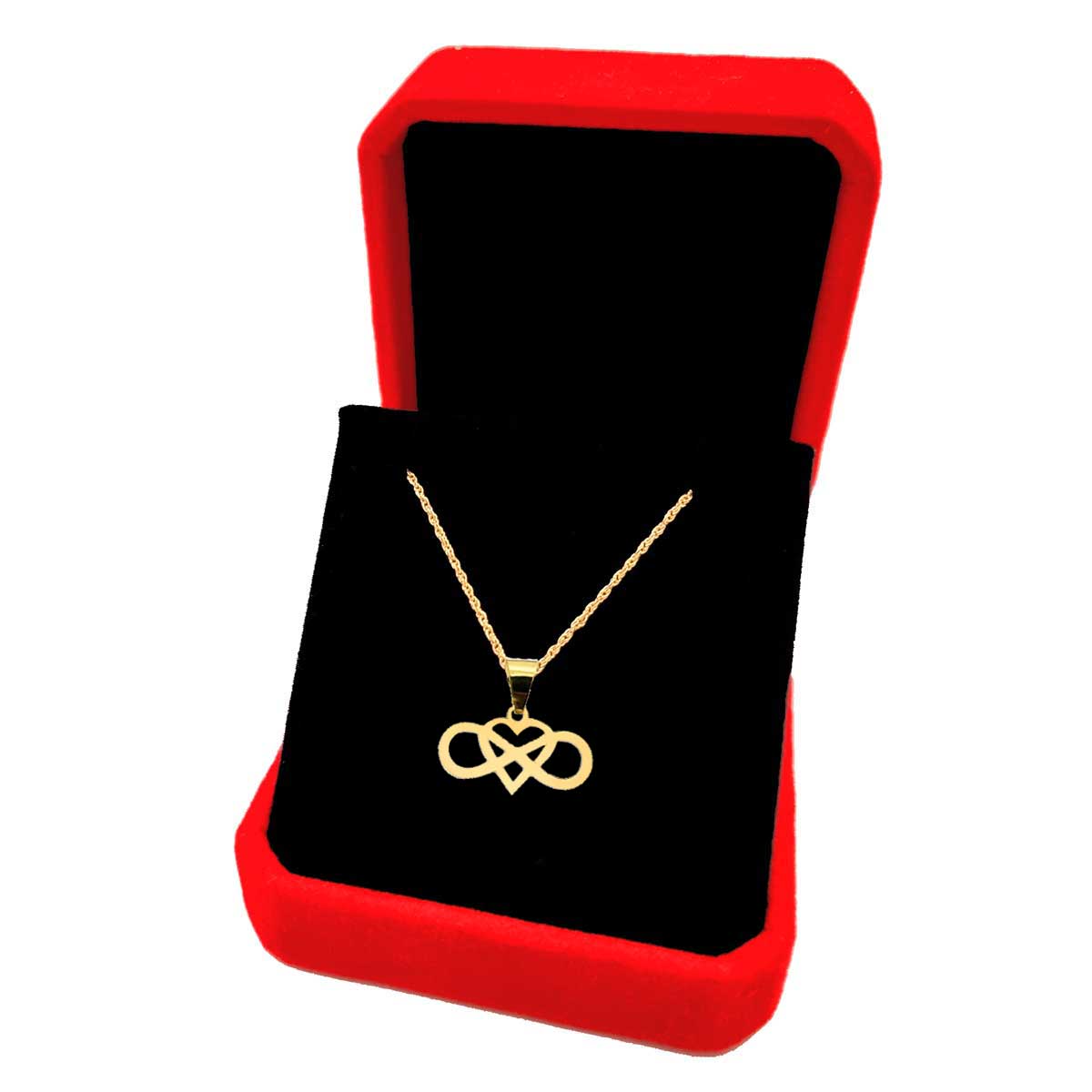 18K Pure Gold Heart Necklace | Necklace | 18K Gold Jewelry