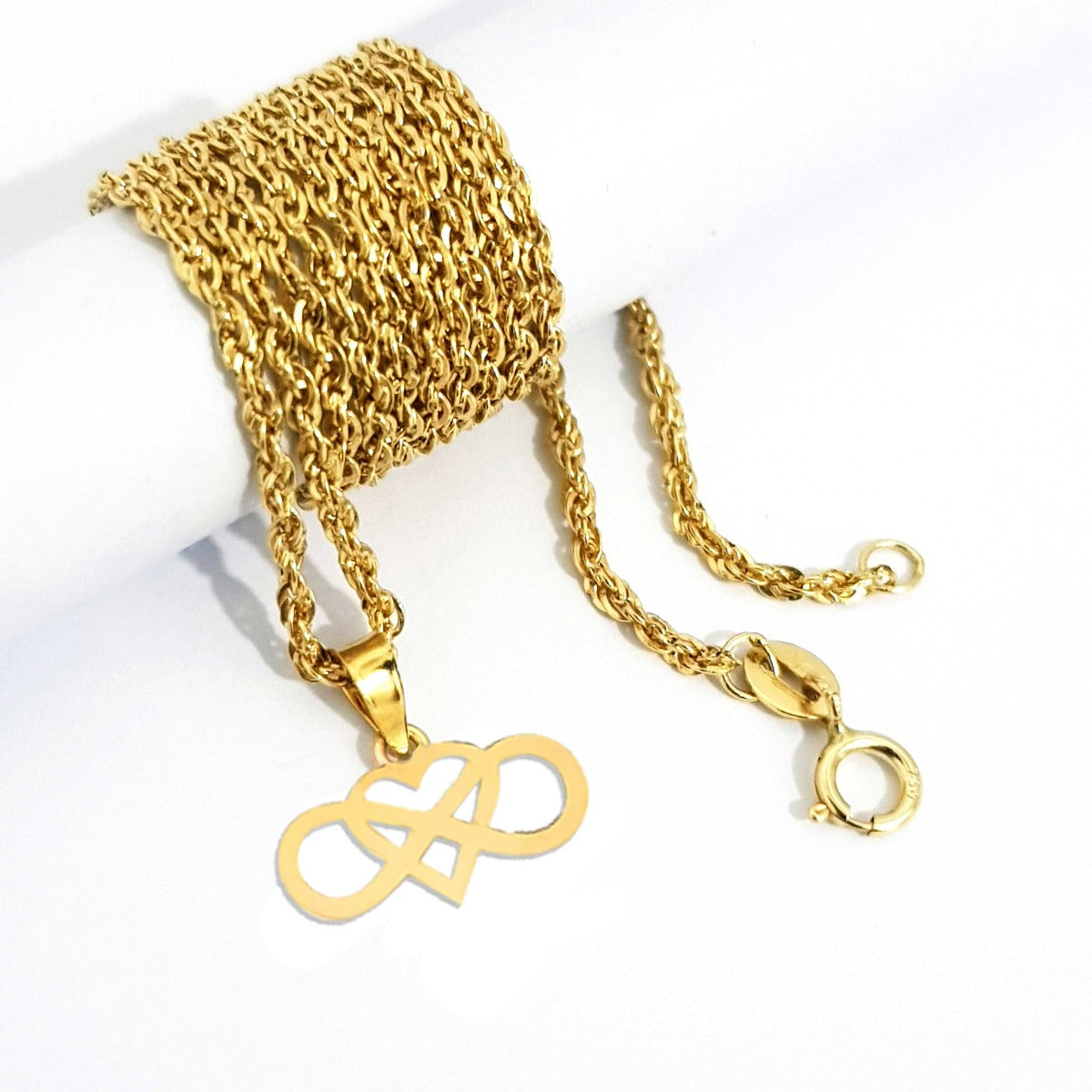 18K Pure Gold Heart Necklace | Necklace | 18K Gold Jewelry