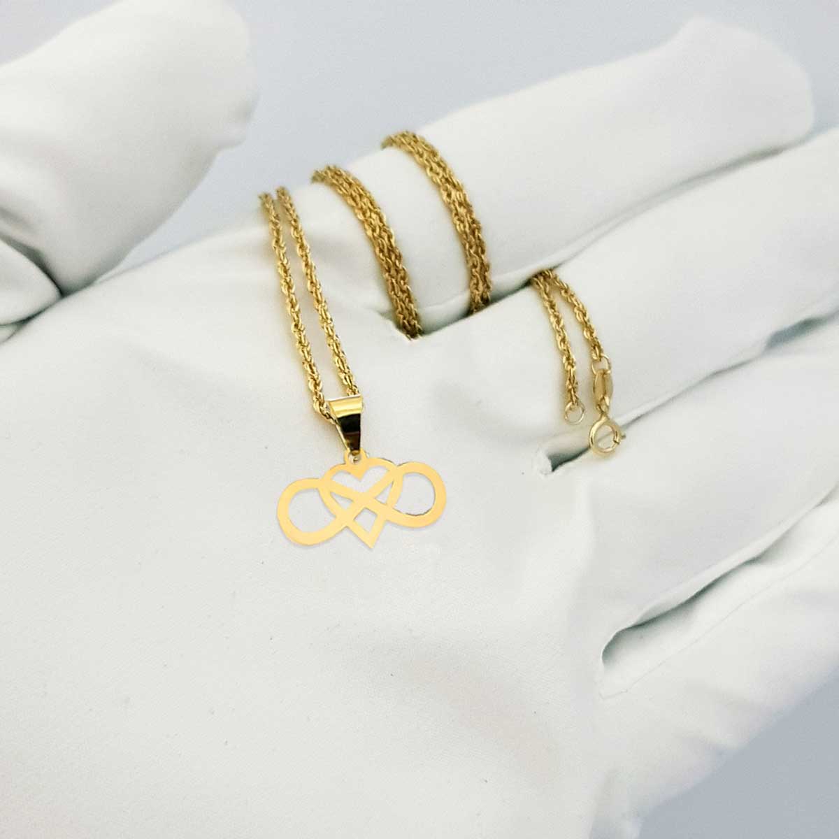 18K Pure Gold Heart Necklace | Necklace | 18K Gold Jewelry