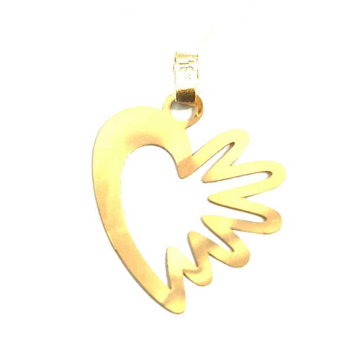 18K Pure Gold Heart Design Necklace | Necklace | 18K Gold Jewelry