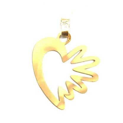 18K Pure Gold Heart Design Necklace | Necklace | 18K Gold Jewelry