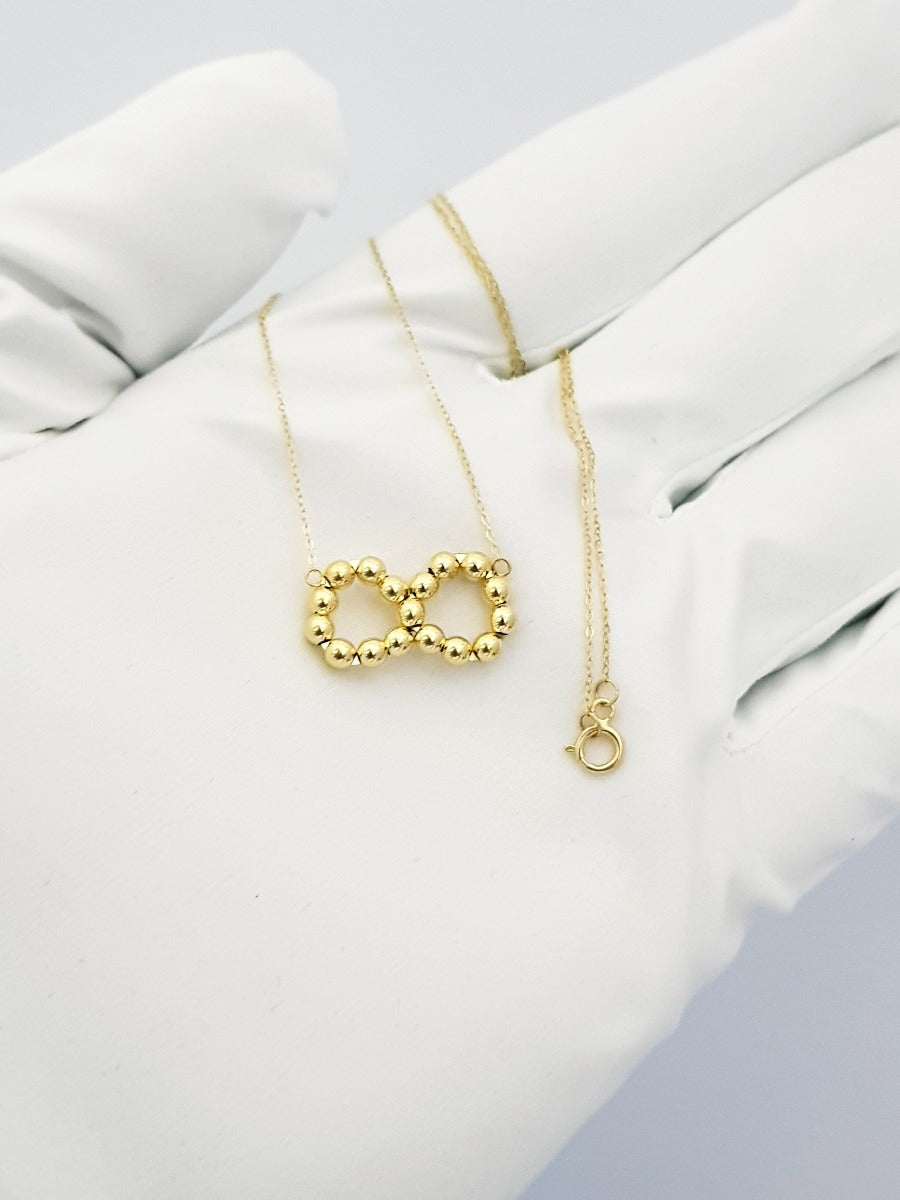 18K Pure Gold Infinity Necklace | Necklace | 18K Gold Jewelry